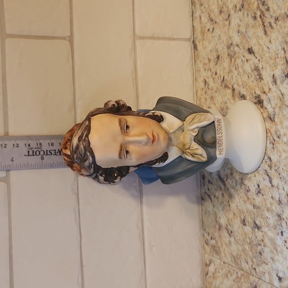 Vintage Lefton Chopin and Mendelssohn Porcelain Figurines - Picture 10 of 10